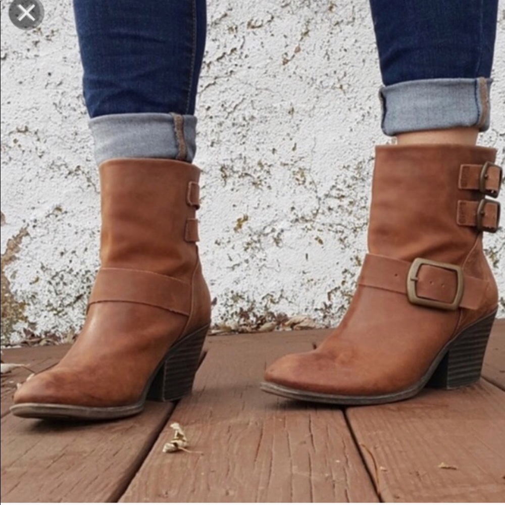 Lucky Brand Tommie Ankle Buckle Bootie